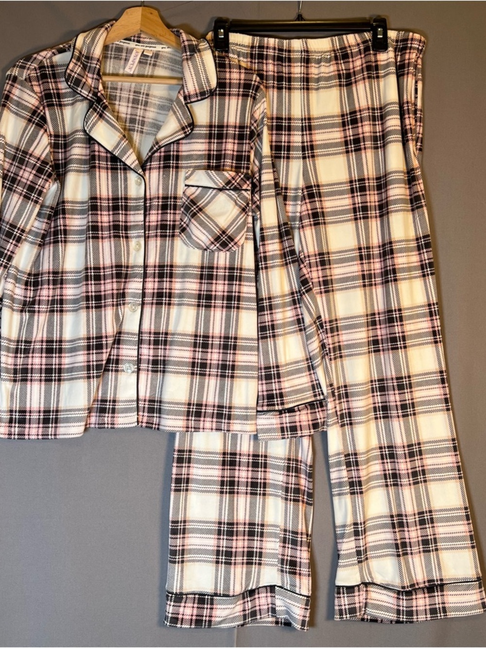 JOYSPUN Dreamy Soft Collection Pajama Night Set Long Sleeve & Pants SzL NWT